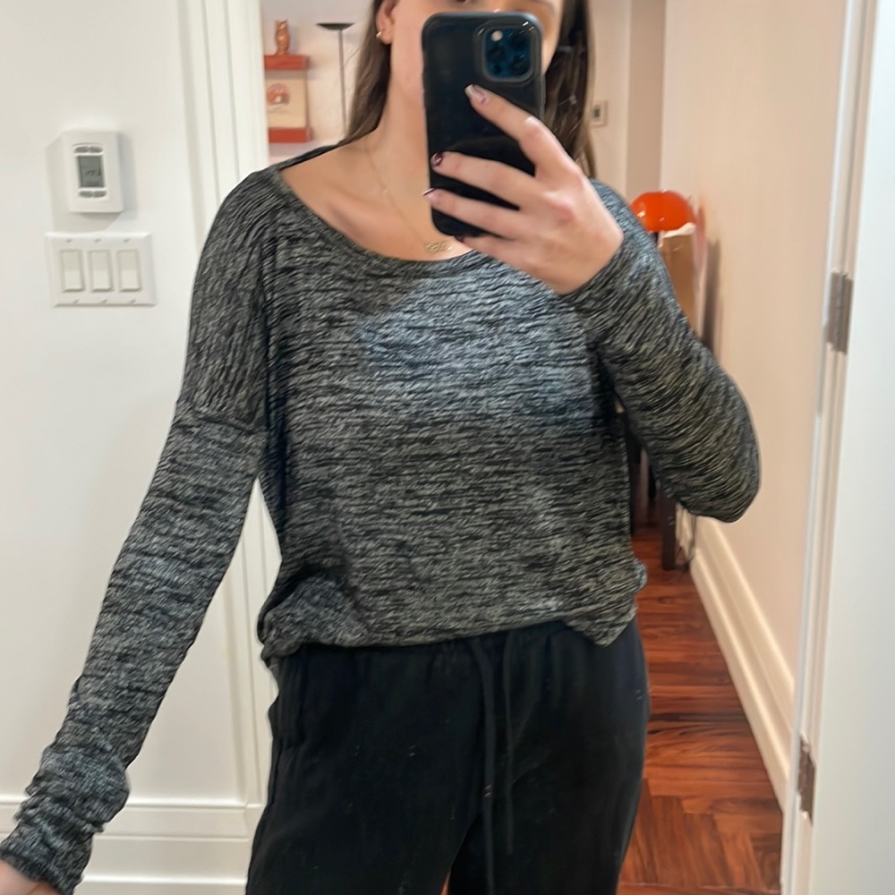 Rag and bone grey scoop sweater